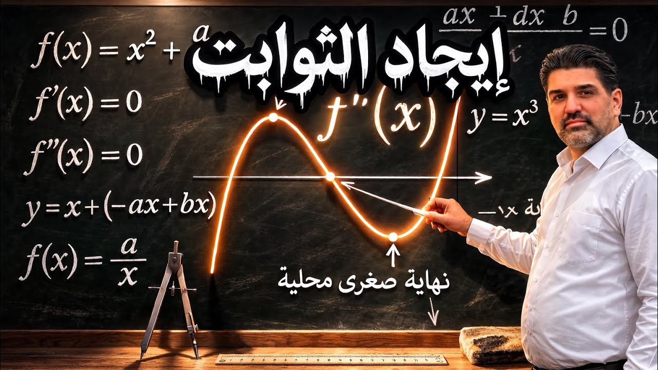 إيجاد الثوابت – الفخ الذي يسقط فيه أغلب طلاب السادس العلمي 😱 2026_تطبيقات التفاضل_المحاضرة_4
