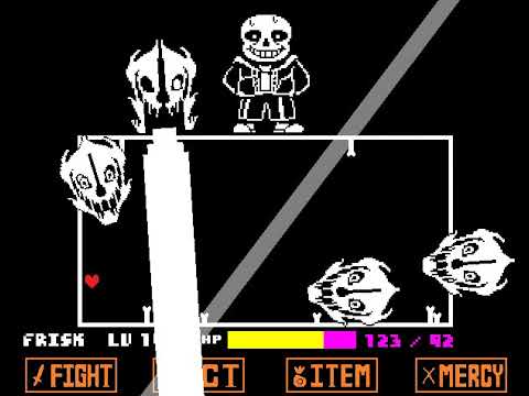 Other version undertale hard mode Sans battle! [Demo,undertale fangame] 