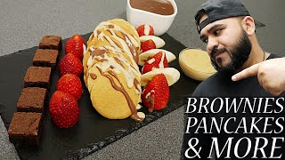 Brownies & Pancakes with Chocolate Sauce by Halal Chef 6,971 views 4 months ago 8 minutes, 1 second