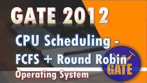 Preemptive SRTF & Round Robin Scheduling |Previous year GATE 2012 |CPU Scheduling| Operating System