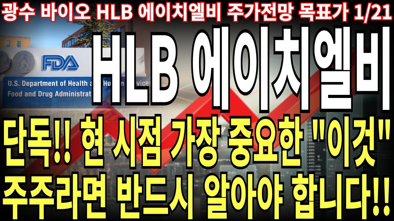 HLB 에이치엘비 주가전망] 단독!! 현시점 가장 중요한 