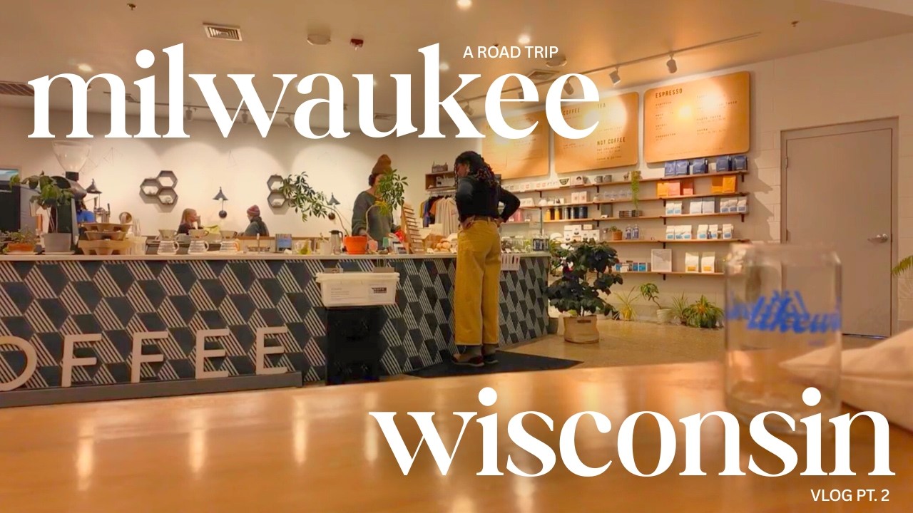 VLOG | Milwaukee Road Trip | yodeling😂, thai &japanese dinner, bible study, trying a coworking space