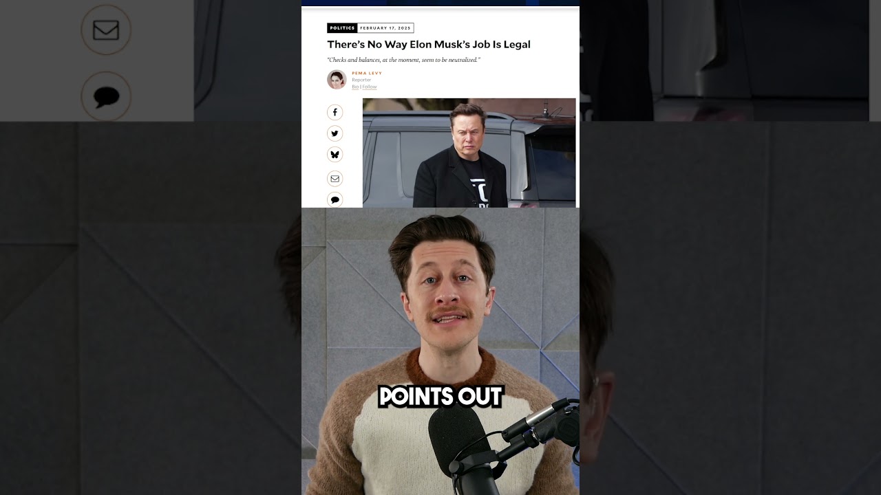Elon Musk's job seems to be ILLEGAL #shorts
