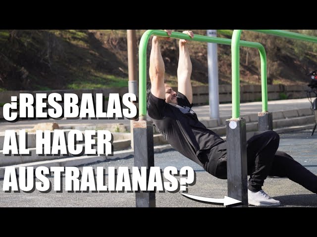 Cómo hacer DOMINADAS EN CASA SIN BARRA ✓ Dominadas Australianas en TRX