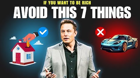 7 Things You Should Avoid If You Want to Be Rich #financialfreedom 