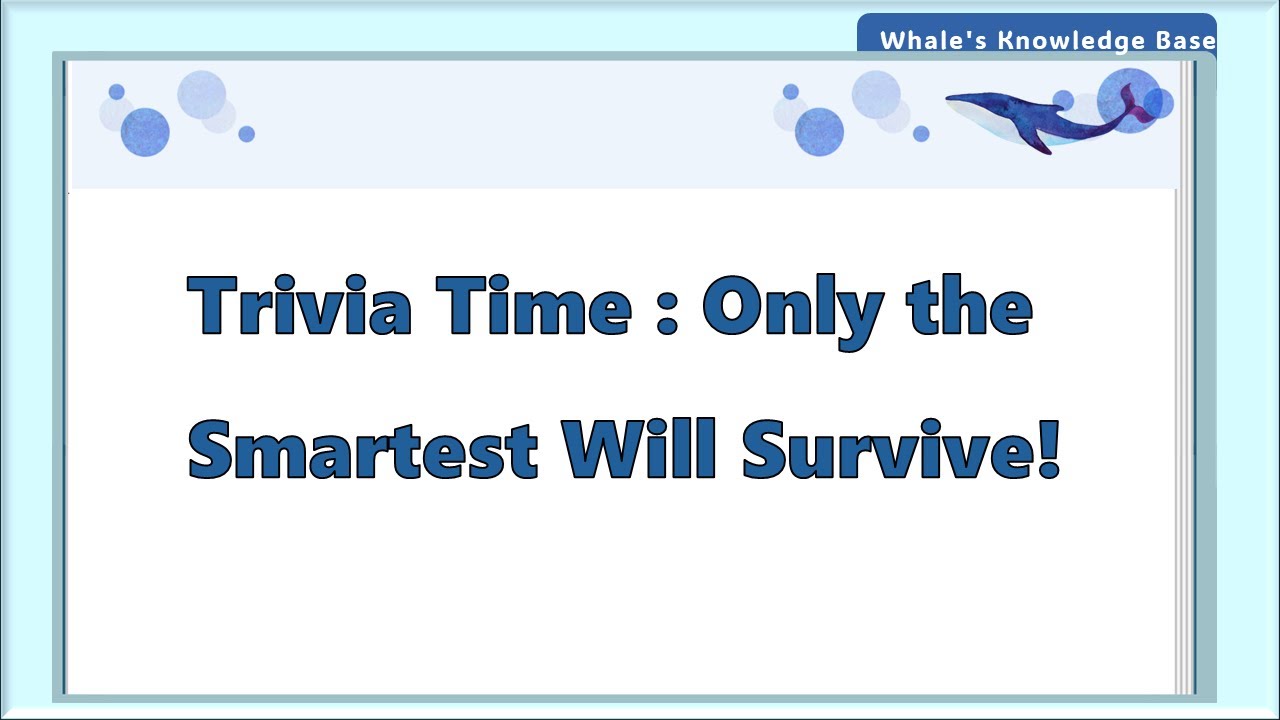 Take our trivia quiz. Get 15 questions right and you're a trivia genius ...