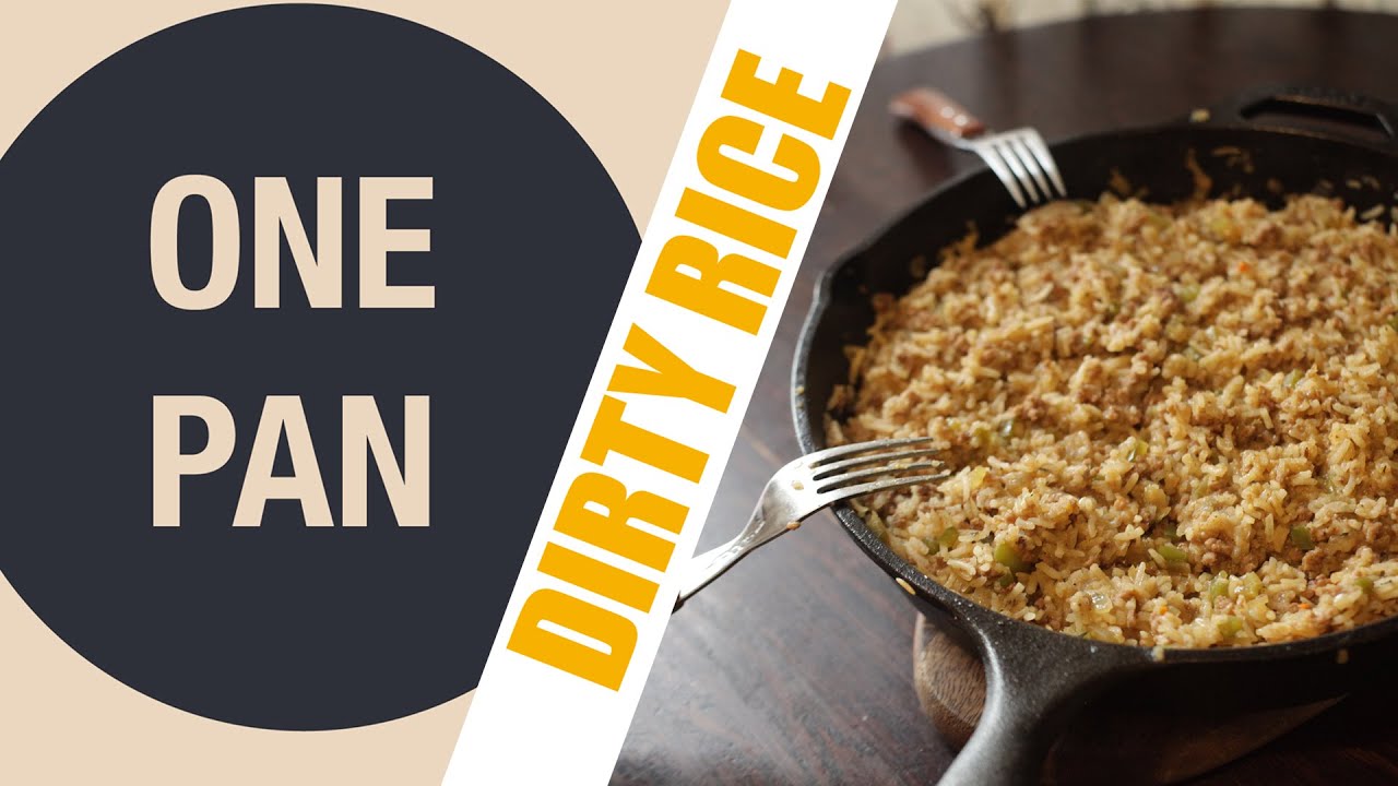 Dirty Rice Onepan Cajun Dirty Rice Recipe YouTube