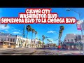 Driving Los Angeles (Culver City) Washington Blvd Sepulveda Blvd to La Cienega Blvd