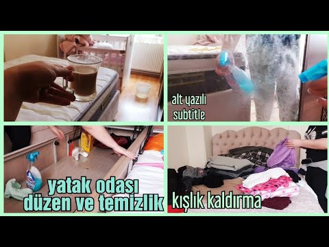 yatak odası dip köşe temizlik / sirke ve karbonatla temizlik / kavanozdan geri dönüşüm / vlog