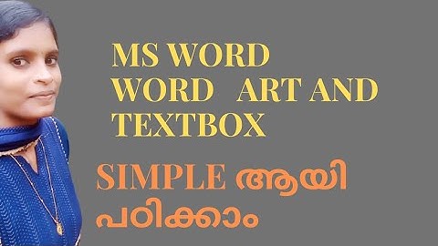 MS Word Word Art,Textbox,Drop Cap