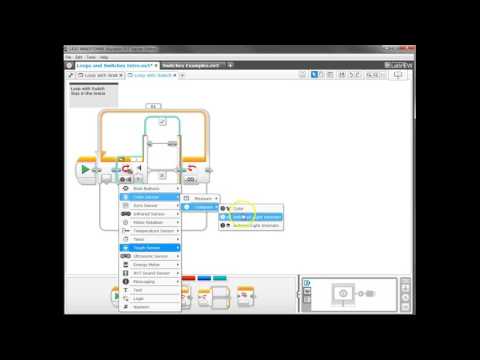 EV3 Program - Loop with a Switch
