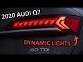 New Audi Q7 dynamic rear and front lights, interior ambient light system