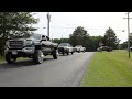 Truck parade for landon waldy raber