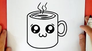 Como Desenhar um Copo De Café No Estilo Tumblr Desenhos Faceis de Fazer 