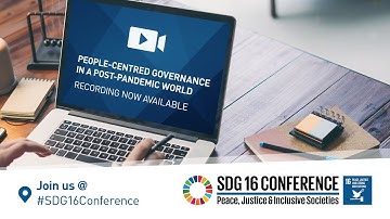 #SDG16Conference: welcome and opening remarks and all sessions