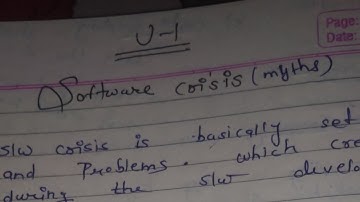 software crisis | software myths | handwritten notes | software engineering | #softwarecrisis.