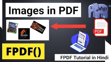 Image in PDF || PHP PDF Image || How to Set Image in PDF || FPDF Library || FPDF Tutorial in Hindi