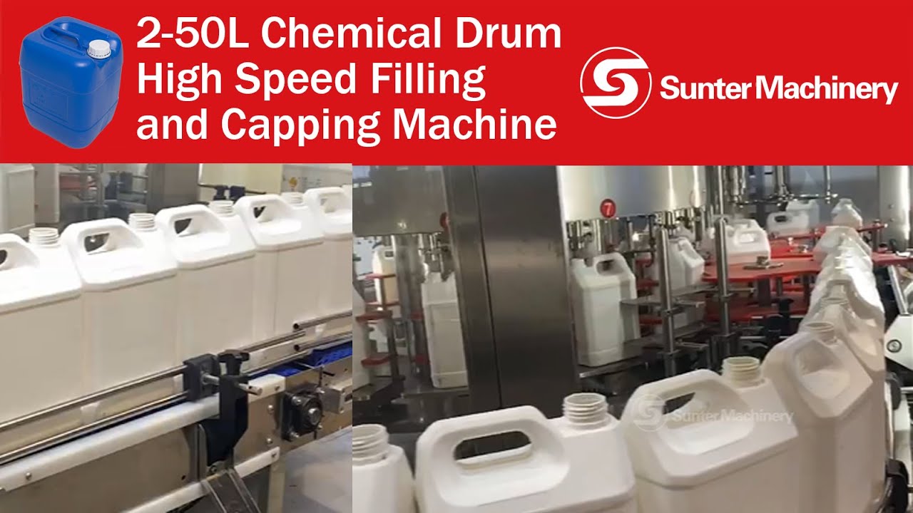 🧪 Heavy-Duty Chemical Barrel Handling? Our 2-50L Filler & Capper is Your Solution! ⚙️