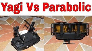 DJI Mavic Mini Range Extender Test Parabolic Mirror vs Yagi