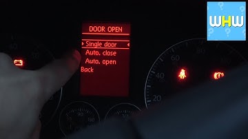 How to Open ALL doors with a SINGLE PRESS on the Key Fob on VW Golf MK5