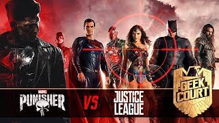 Netflix Punisher vs. Justice League - Geek Court LIVE