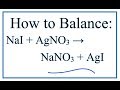 Balancing Reactions and Applications
