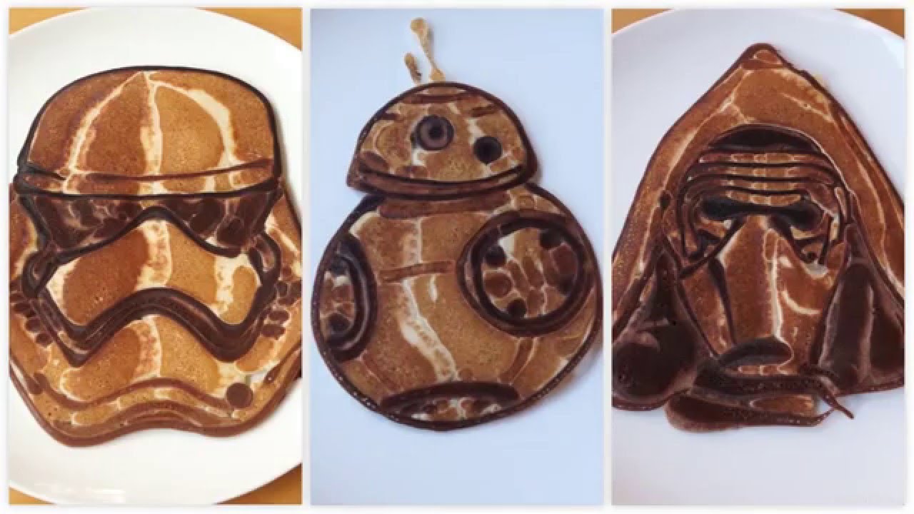The Force Awakens Star Wars Pancakes YouTube