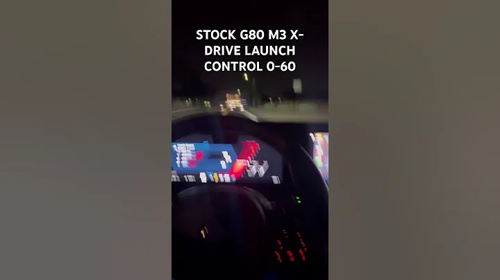 STOCK G80 M3 X-DRIVE 0-60 LAUNCH CONTROL