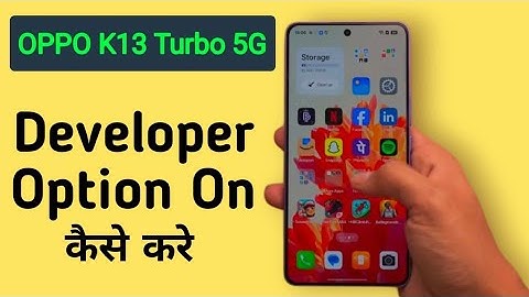 Oppo K13 Turbo 5G Mein Developer Option Kaise On Kare || How To Enable Developer Mode In Oppo K13