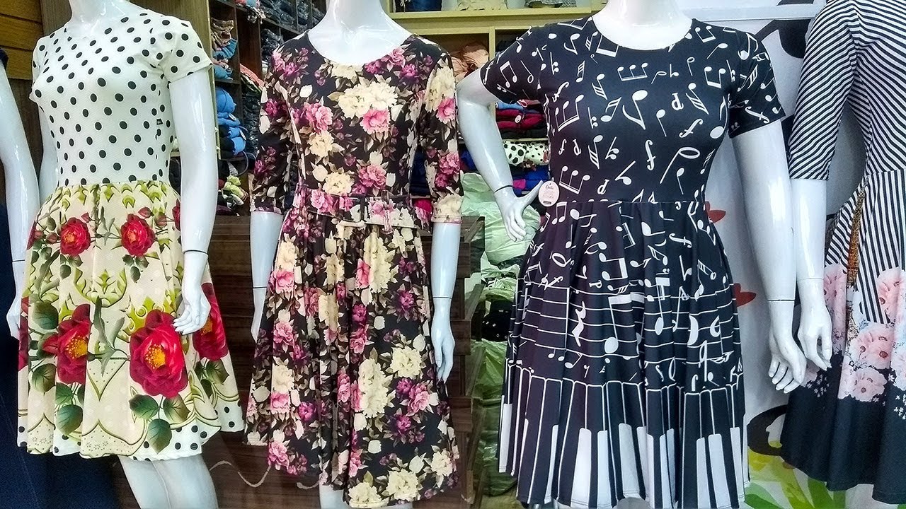 MODA EVANGÉLICA NO BRÁS - VESTIDOS RODADOS A PARTIR DE 35 REAIS, SAIAS JEANS, SAIA GODE I ELEGÂNCIA - YouTube
