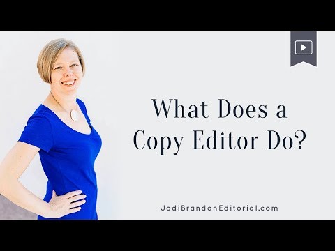 Video: Vad är en copy editors jobb?