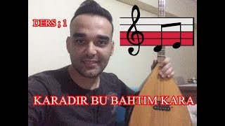 NOTASIZ BAĞLAMA (SAZ) ÖĞRENME | İLK DERS | SAZA KOLAY BAŞLANGIÇ (ALT YAZILI)