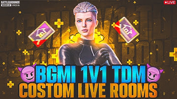 Unlimited 1v1 Tdm Custom Room | Tdm Room | Bgmi Live YouTubeparthyt #bgmilive #room #1v1