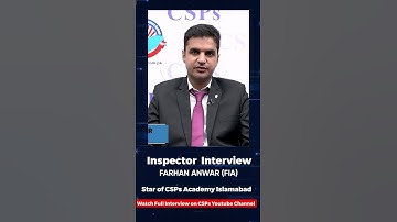 Mock Interview | CSS exam preparation from CSPs Academy, Islamabad  #csspreparation