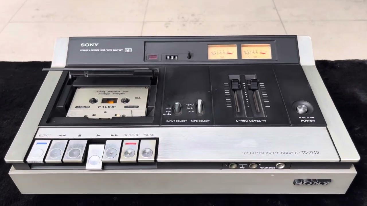 SONY STEREO CASSETTE-CORDER รุ่น TC-2140 - YouTube