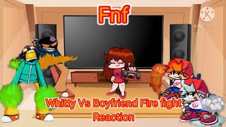 Fnf react to Whitty Vs boyfriend Fire Fight! (Gacha club)