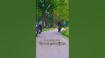 Tip voor motorrijders!