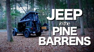 Overlanding in the dark NJ Pine Barrens in December