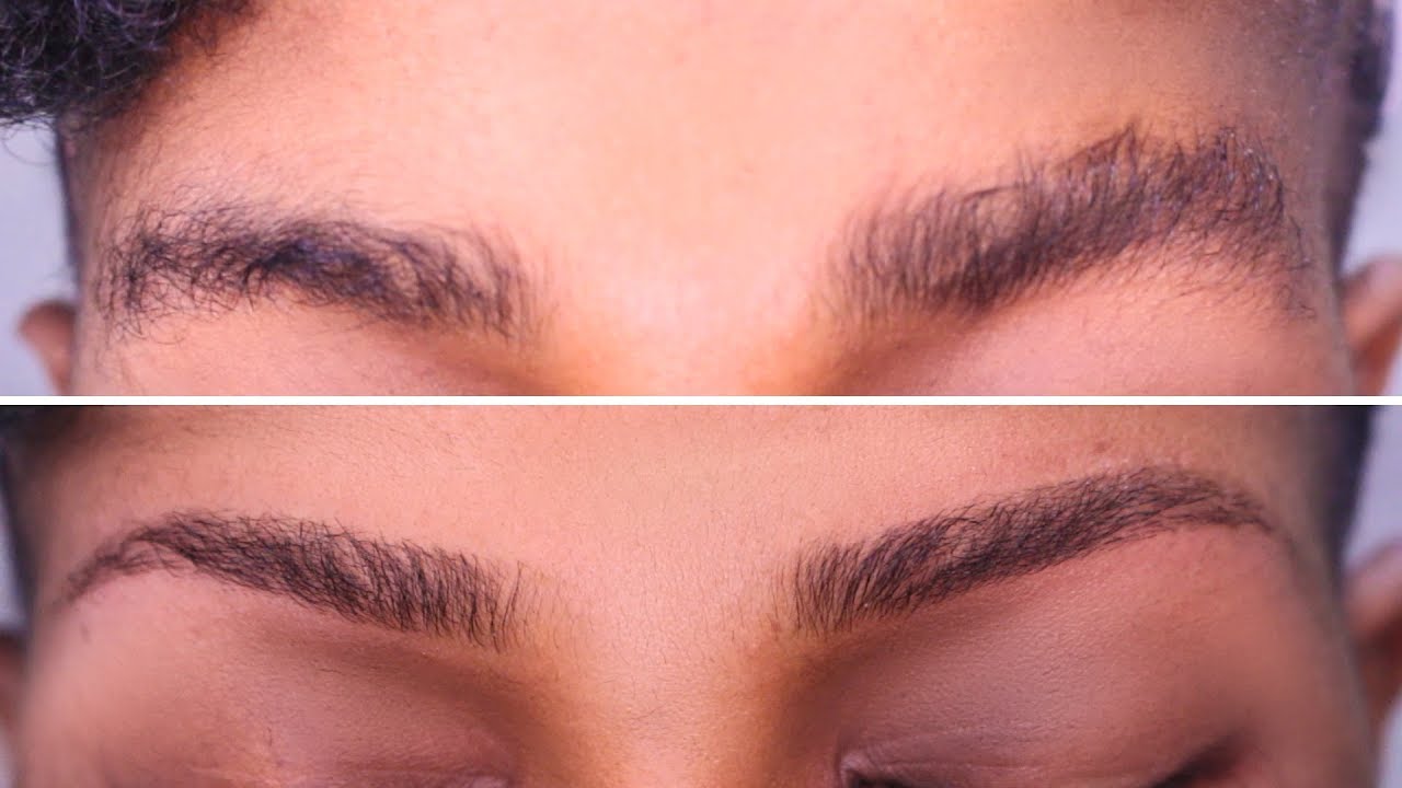 HOW TO TRIM THICK EYE BROWS 4 EASY STEPS YouTube