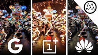Pixel 3 Night Sight vs OnePlus 6T vs Huawei Mate 20 Pro Night Mode Camera TEST
