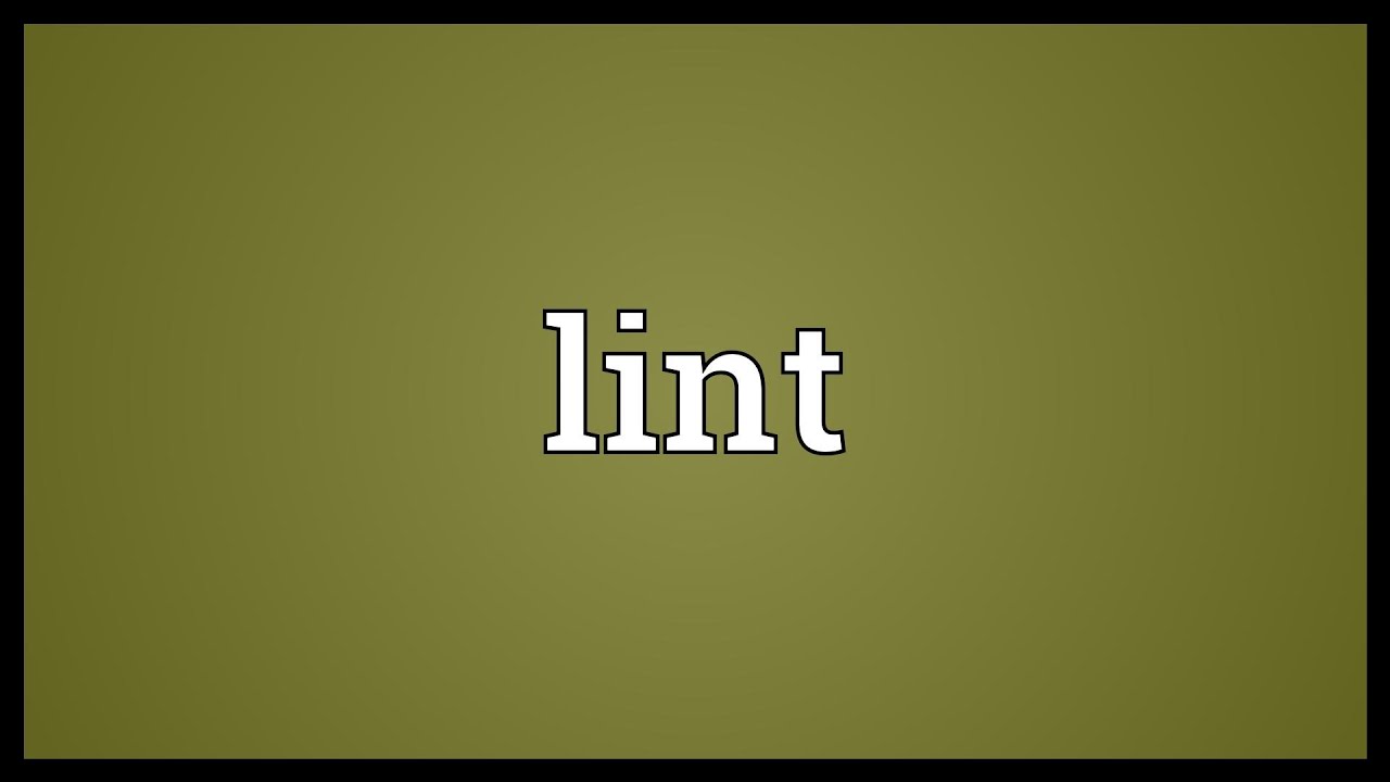 Lint meaning in urdu