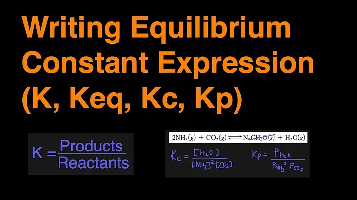How to Write Equilibrium Constant Expression (K, Keq, Kc, Kp)  Practice Problems, Examples, Summary