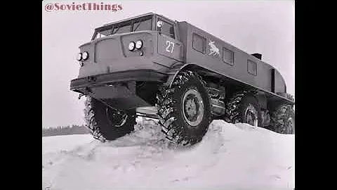 Not for easy roads...(1963)Winter testing of the new car ZIL E-167. #Shorts