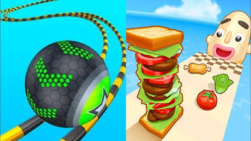 Going Balls vs Sandwich Runner - All Levels Gameplay Android,iOS - NEW MOD APK UPDATE GAMEPLAY 2025