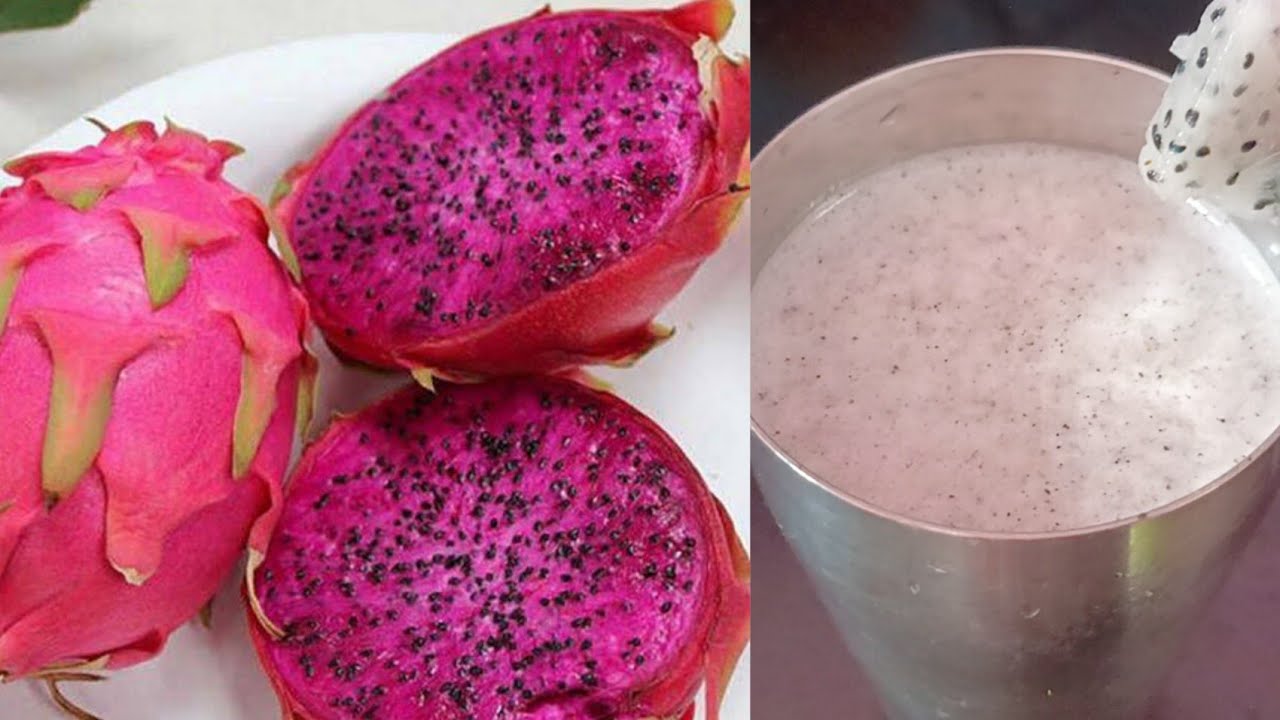 Dragon fruit juice recipe Howto make dragon fruit juice Yummy YouTube