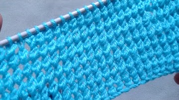 This is the Most EASY only 2 Rows Repeat Knitting Pattern You