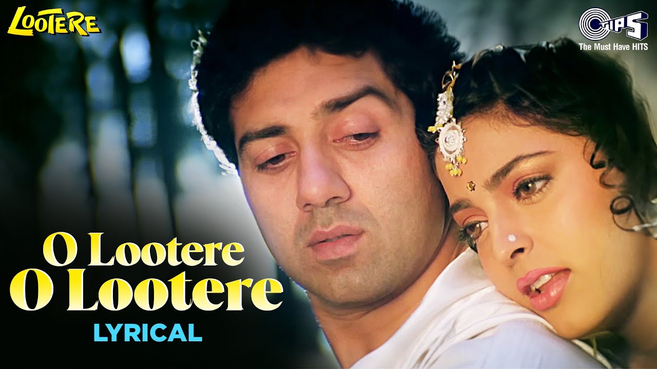 O Lootere O Lootere   Lyrical  Lootere  Sunny Deol Juhi Chawla  Lata Mangeshkar Manhar  90s