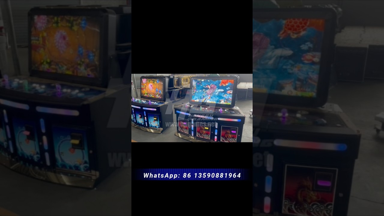 So cool 42’’ screen 3 players arcade fish game cabinet 