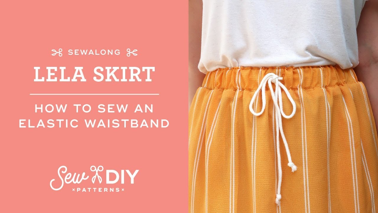 Lela Skirt Sewalong - How to Sew An Elastic Waistband 