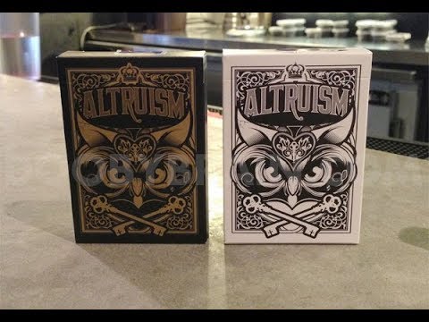 トランプ Altruism Playing Cards Set Owls Fontaine Altruism Deck Review - YouTube